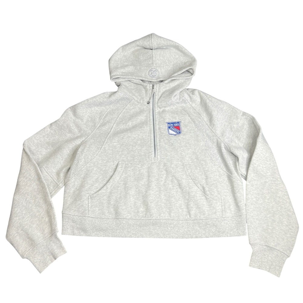 Lululemon Scuba Oversized Half-Zip Hoodie NY Rangers Grey XL/XXL LW3DUSS - Picture 2 of 11
